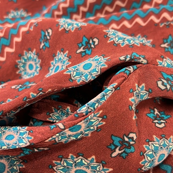 Tolani Women’s Bohemian Bell Sleeved Mini Dress Size Large - Picture 12 of 12